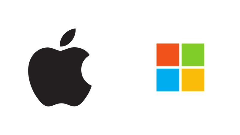 Images via Microsoft and Apple.